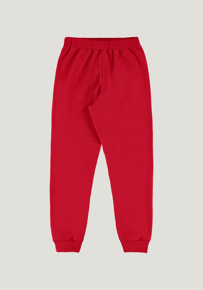 Calça Legging Infantil Feminina Boca Grande Vermelha - Otoni Store